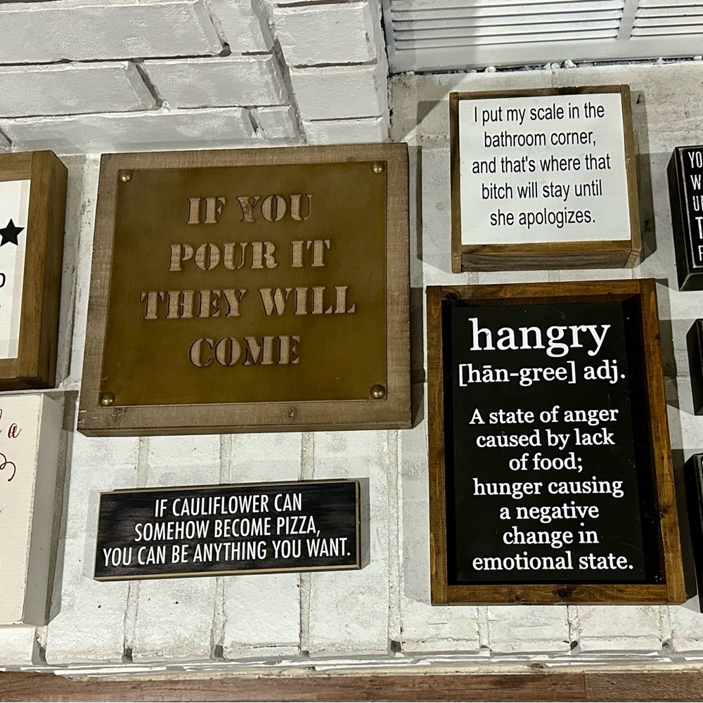Decorative Wall Signs - Set of 9